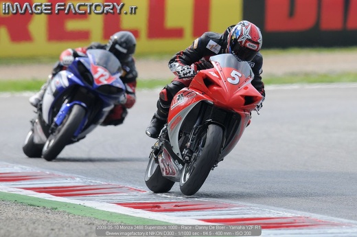 2009-05-10 Monza 2468 Superstock 1000 - Race - Danny De Boer - Yamaha YZF R1